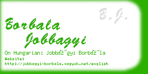 borbala jobbagyi business card